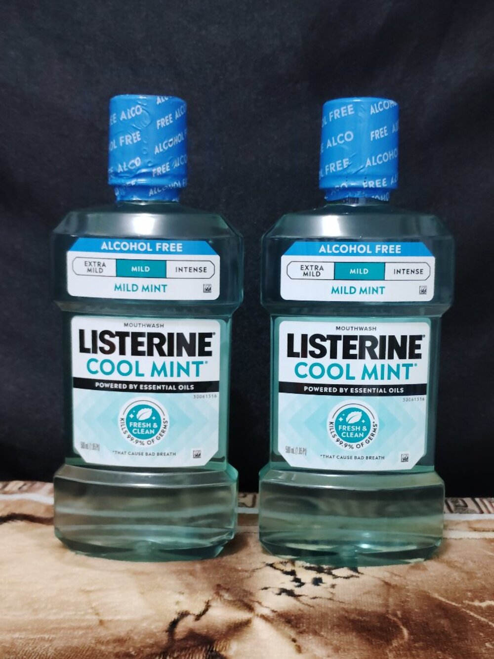Listerine Cool Mint Alcohol Free Mild Mouthwash Mild Mint